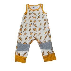 Miki Miette Baby Drew Sleeveless Stretch Cotton Romper Size 3M